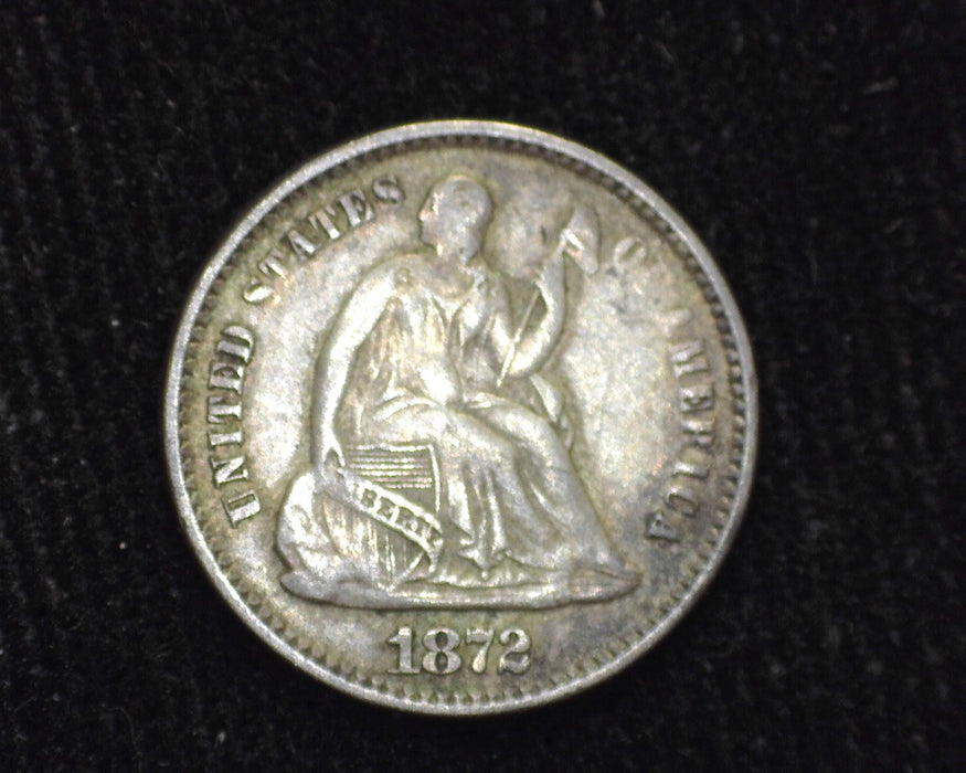 1872 Liberty Seated Half Dime VF - US Coin