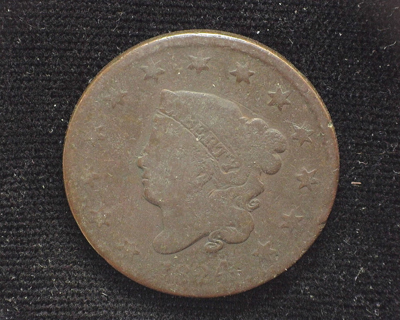 1824 Classic Head Large Cent Light pitting on reverse. G - US Coin