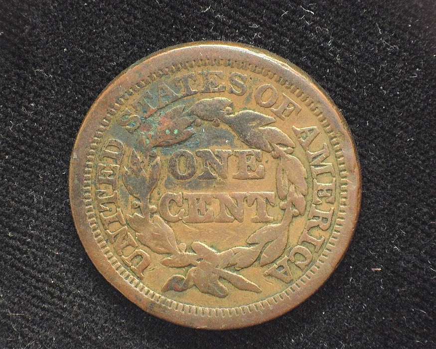1848 Large Cent Braided Hair Cent VG - US Coin
