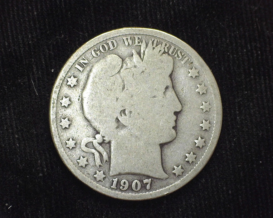 1907 S Barber Half Dollar G+ - US Coin