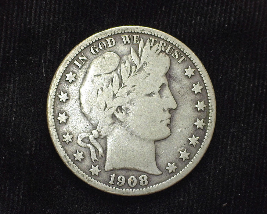 1908 Barber Half Dollar VG/F - US Coin