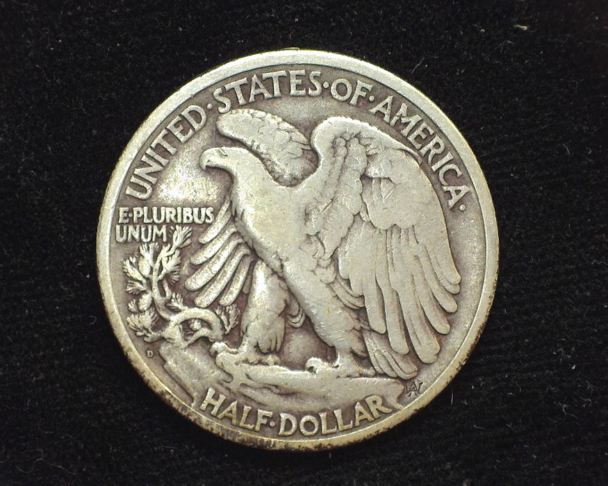 1929 D Liberty Walking Half Dollar F - US Coin