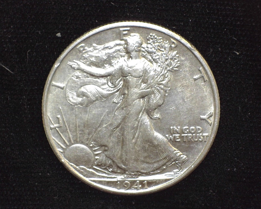 1941 D Liberty Walking Half Dollar AU - US Coin