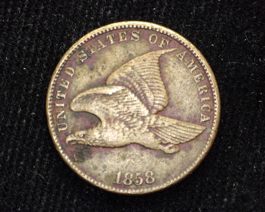 1858 Small letter Flying Eagle Penny/Cent VF Corrosion - US Coin
