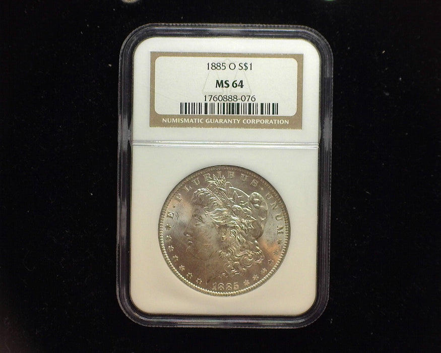 1885 O Morgan Silver Dollar NGC MS-64 - US Coin