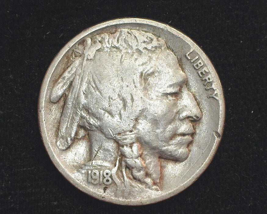 1918 S Buffalo Nickel F - US Coin