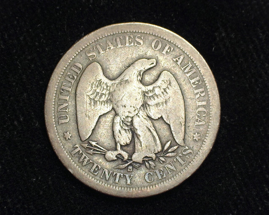 1875 S Liberty Seated Twenty Cents Scratch G - US Coin