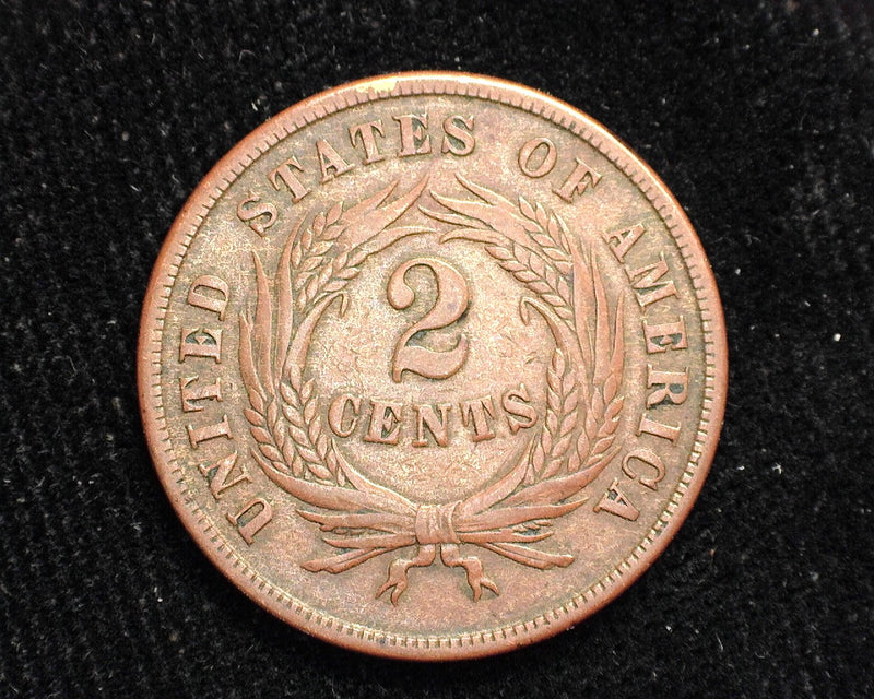 1865 Two Cent Piece F/VF - US Coin