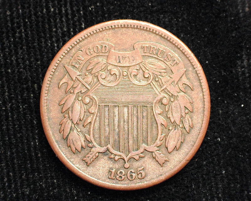 1865 Two Cent Piece F/VF - US Coin