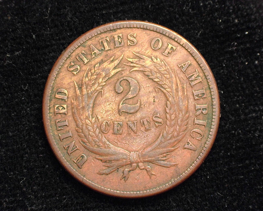 1871 Two Cent Piece F - US Coin