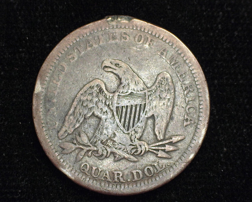 1843 Liberty Seated Quarter Scratch VG/F - US Coin