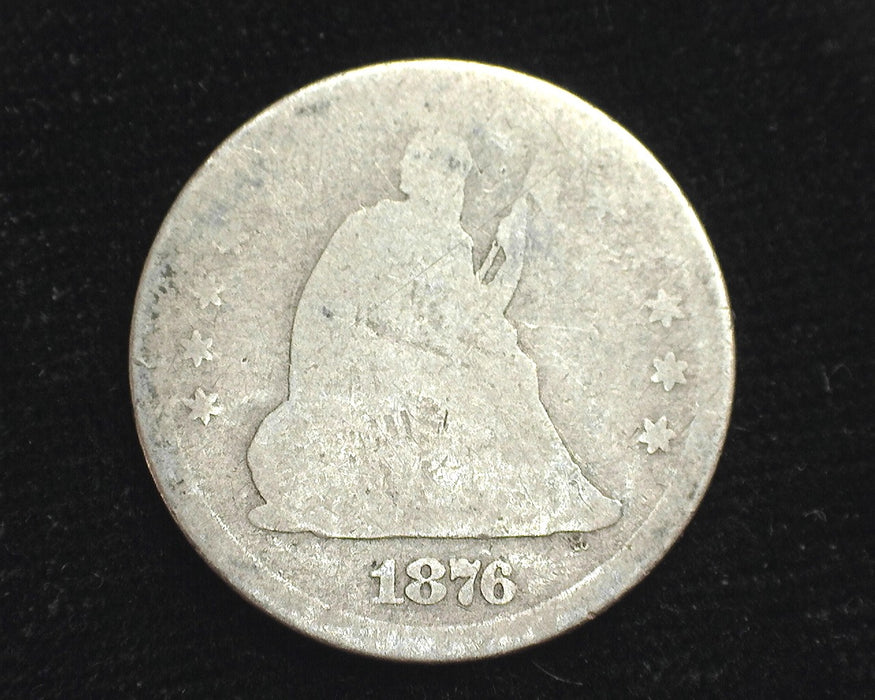 1876 Liberty Seated Quarter AG - US Coin