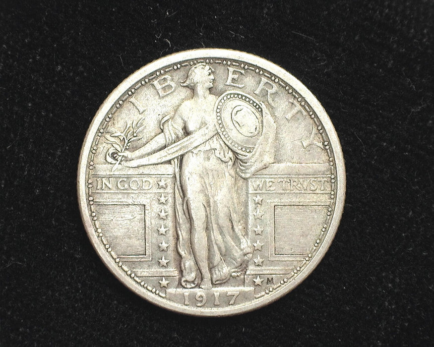 1917 Type 1 Standing Liberty Quarter VF - US Coin