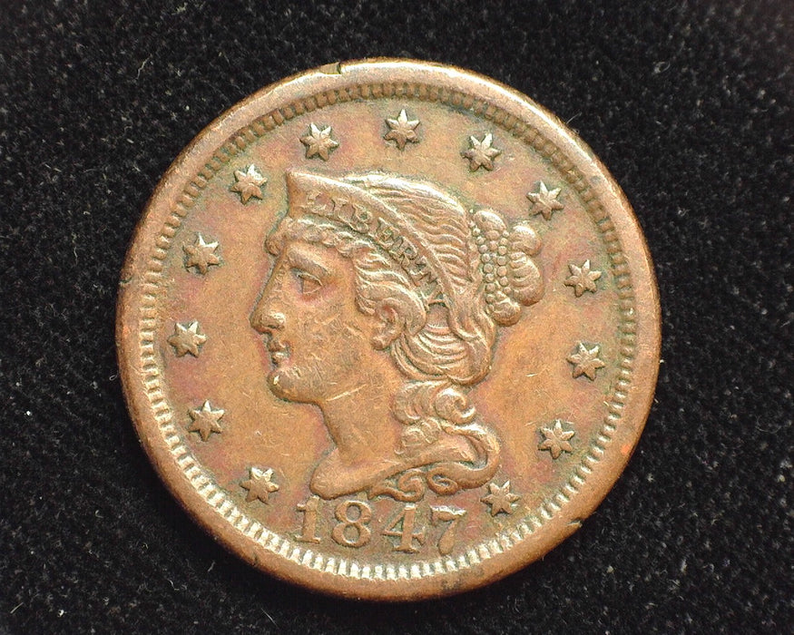 1847 Large Cent Classic Penny/Cent VF - US Coin