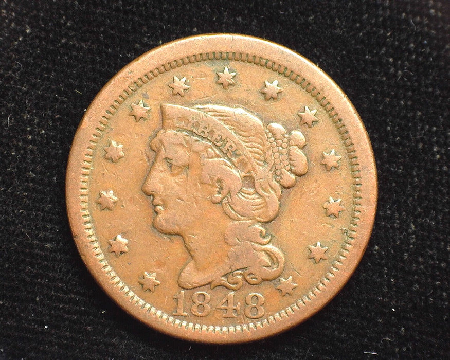 1848 Large Cent Classic Penny/Cent F - US Coin