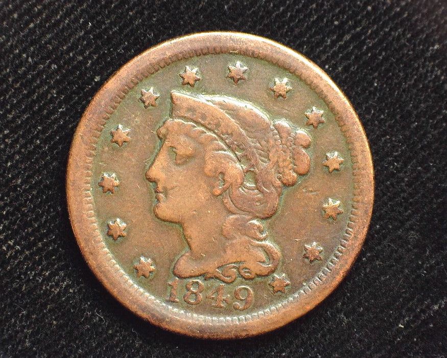 1849 Large Cent Classic Penny/Cent VG/F - US Coin