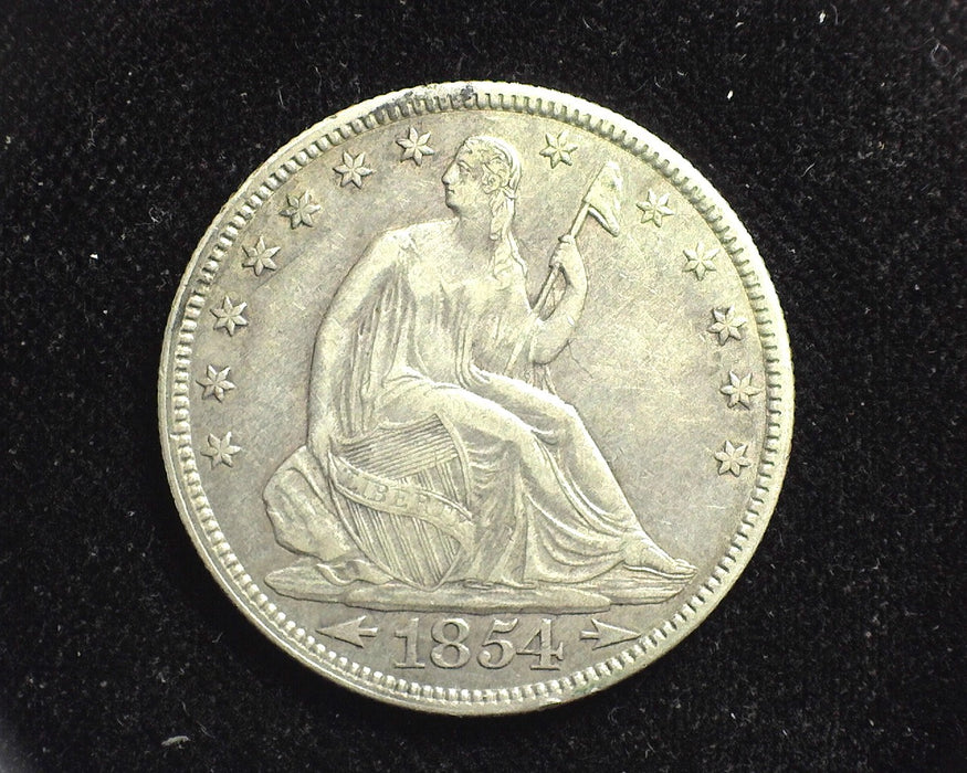 1854 Arrows Seated Liberty Half Dollar XF MS 40 - US Coin