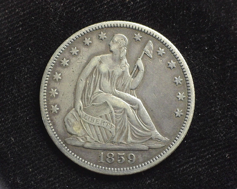 1859 Seated Liberty Half Dollar VF/XF - US Coin
