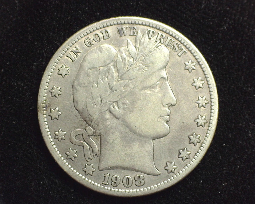 1908 O Barber Half Dollar F - US Coin