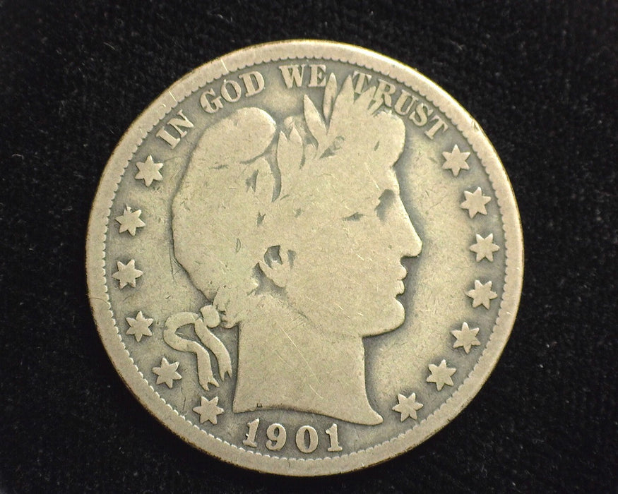 1901 S Barber Half Dollar VG - US Coin