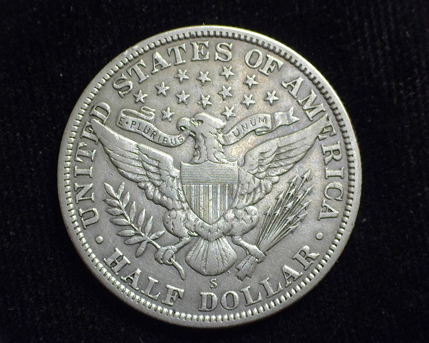 1915 S Barber Half Dollar Cleaned. VF/XF - US Coin