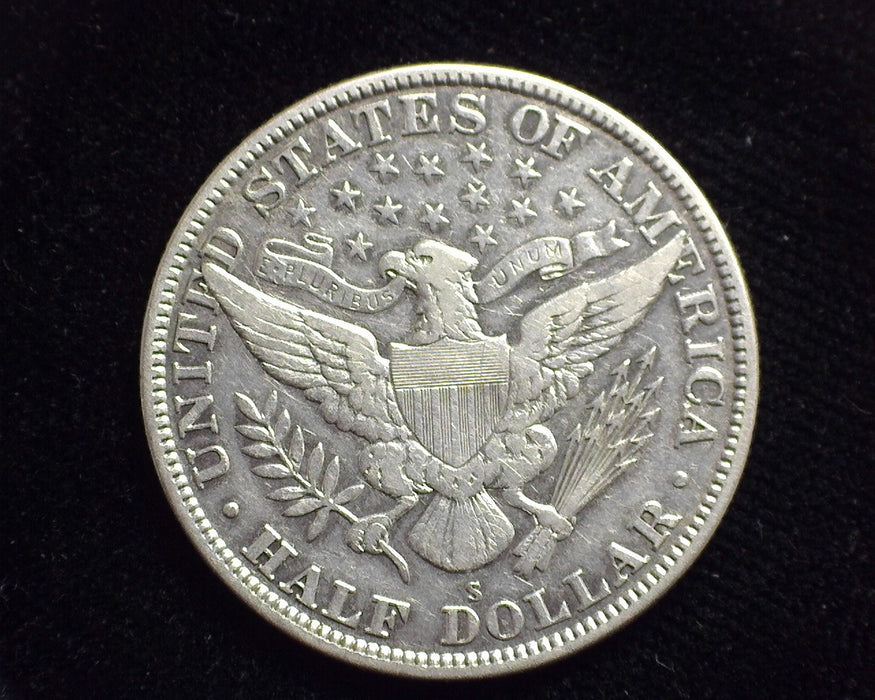 1915 S Barber Half Dollar Lightly cleaned. VF - US Coin