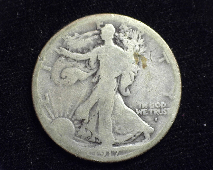 1917 S Obv Liberty Walking Half Dollar G - US Coin