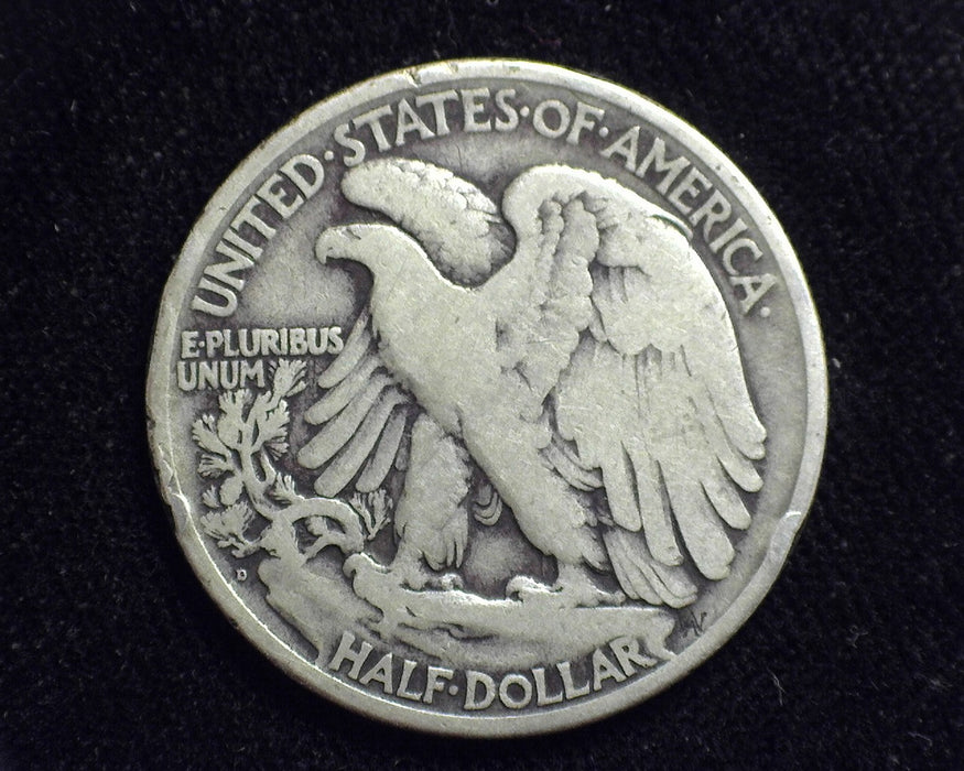 1919 D Liberty Walking Half Dollar F - US Coin