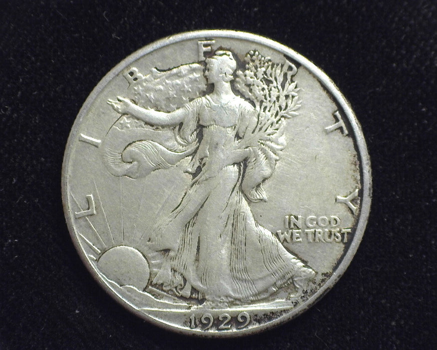 1929 D Liberty Walking Half Dollar VF/XF - US Coin
