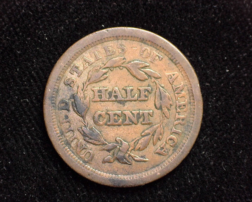 1851 Braided Hair Half Cent VF - US Coin