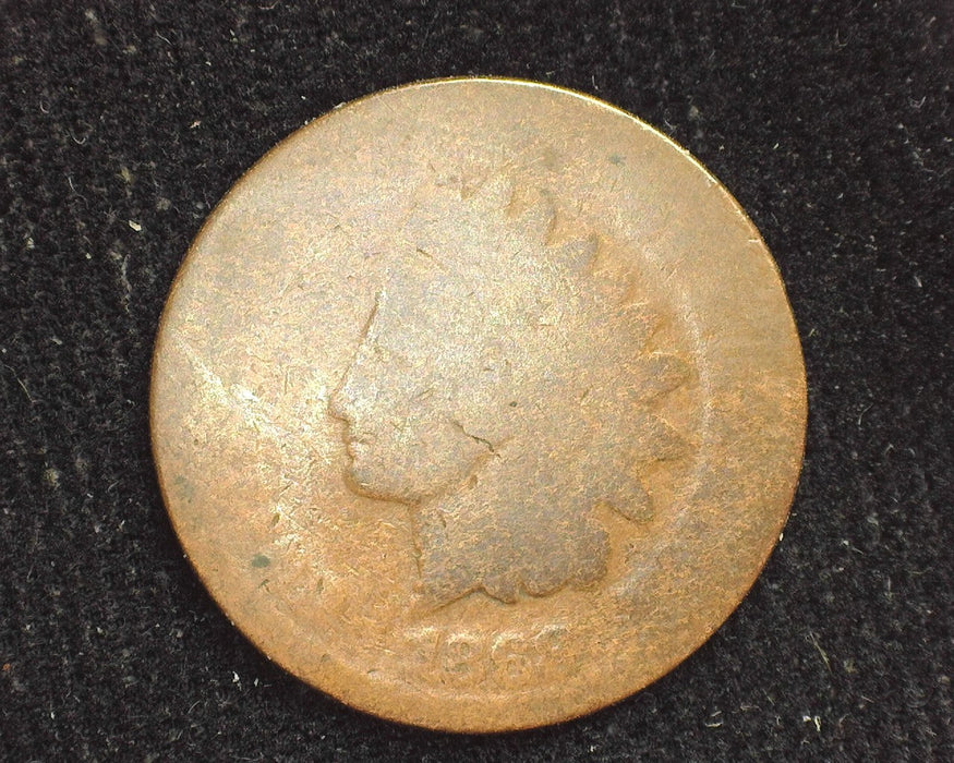 1868 Indian Head Penny/Cent AG - US Coin