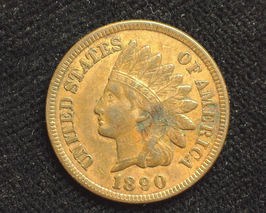1890 Indian Head Penny/Cent Corrosion XF - US Coin