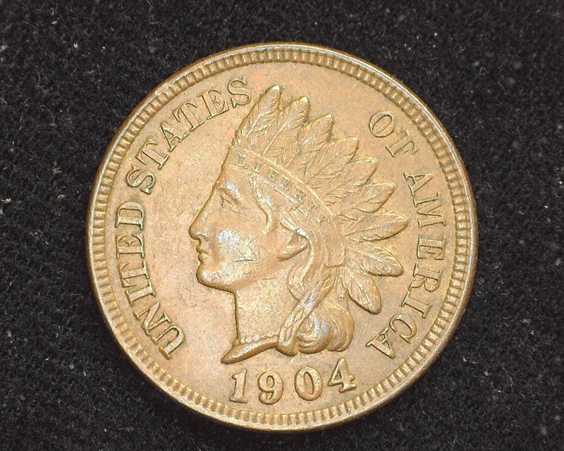 1904 Indian Head Penny/Cent AU - US Coin
