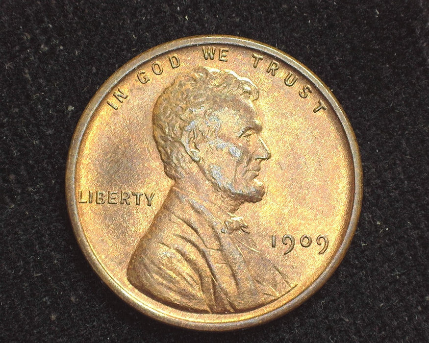 1909 VDB Lincoln Wheat Penny/Cent Choice Red BU - US Coin