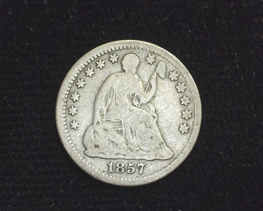 1857 Liberty Seated Half Dime G - US Coin