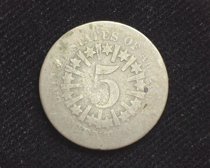 1866 Rays Shield Nickel AG - US Coin