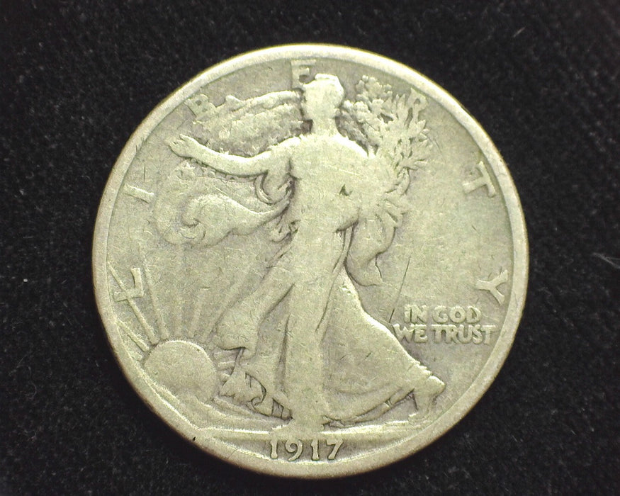 1917 S Liberty Walking Half Dollar VG - US Coin