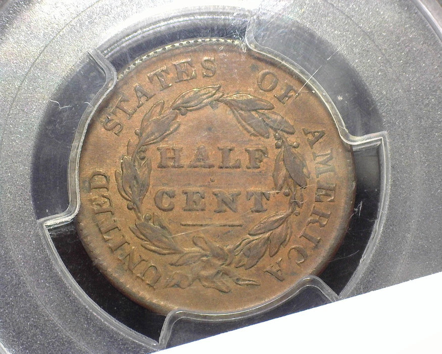 1829 Classic Head Half Cent PCGS XF 45 - US Coin