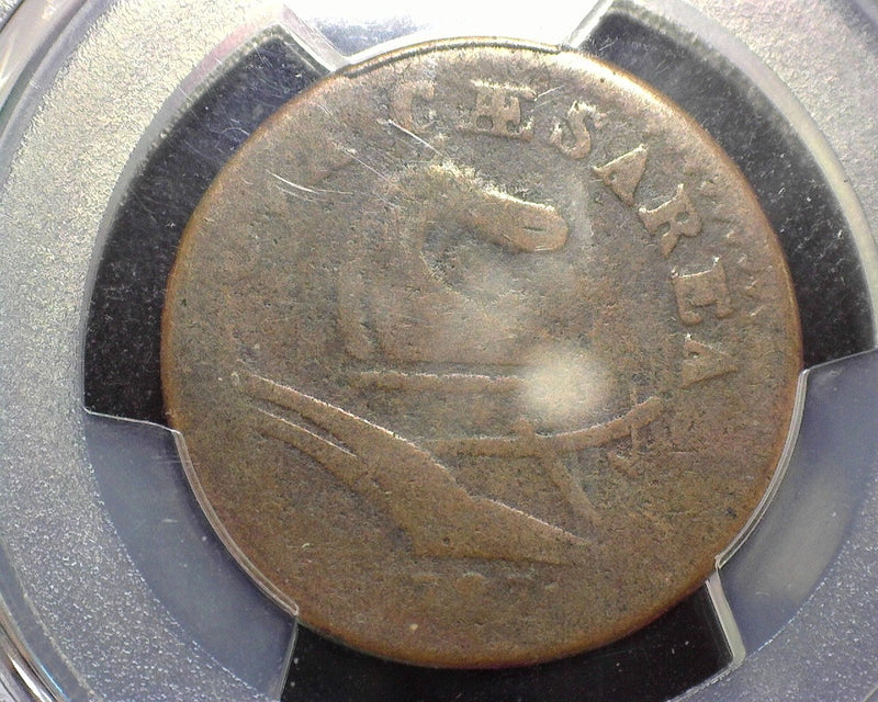 1787 New Jersey Colonial Half Penny PCGS Small Plan Plain Shield VG 08 - US Coin