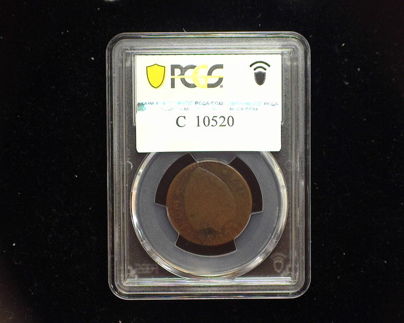 1787 New Jersey Colonial Half Penny PCGS Small Plan Plain Shield VG 08 - US Coin