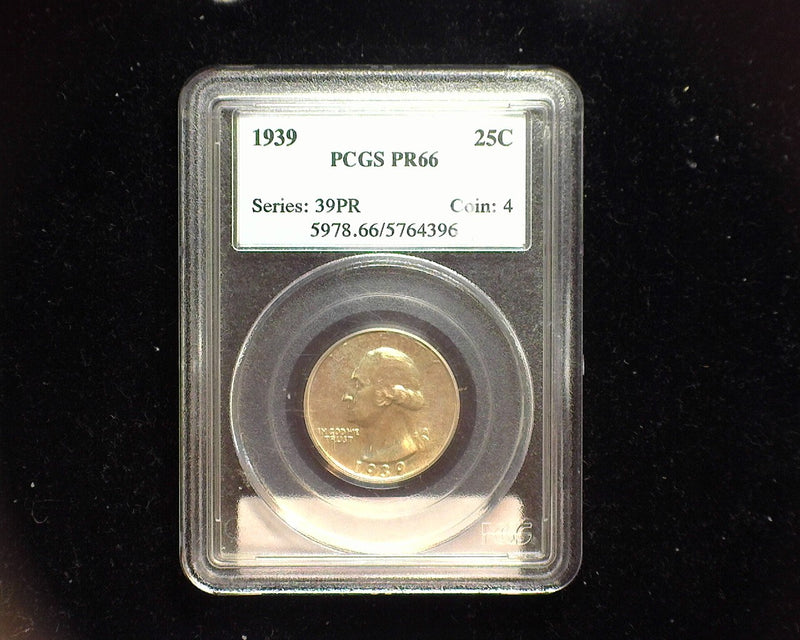 1939 Washington Quarter PR 66 PCGS - US Coin