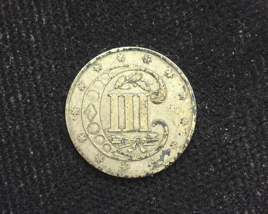 1856 Three Cent Silver F - US Coin