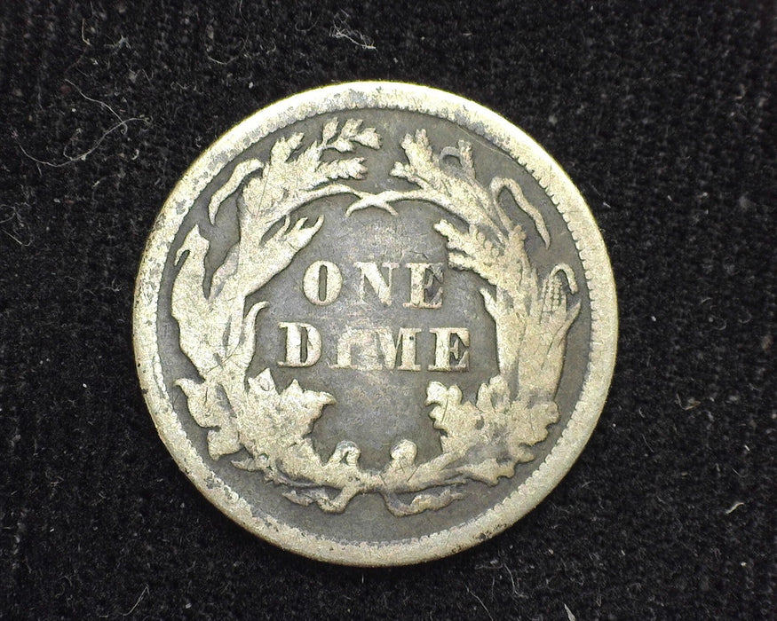 1875 Liberty Seated Dime F - US Coin
