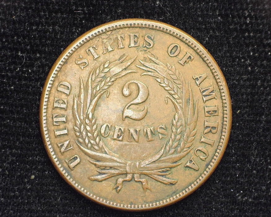 1865 Two Cent Piece VF/XF - US Coin