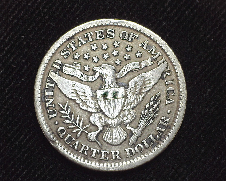 1898 Barber Quarter Cheek laminations. F - US Coin