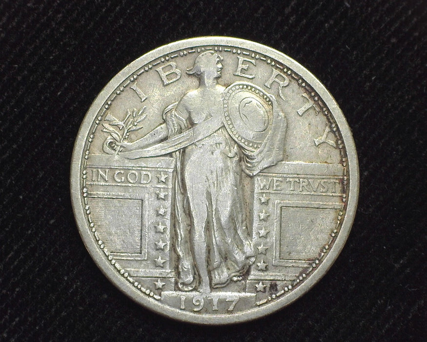 1917 Type 1 Standing Liberty Quarter F - US Coin