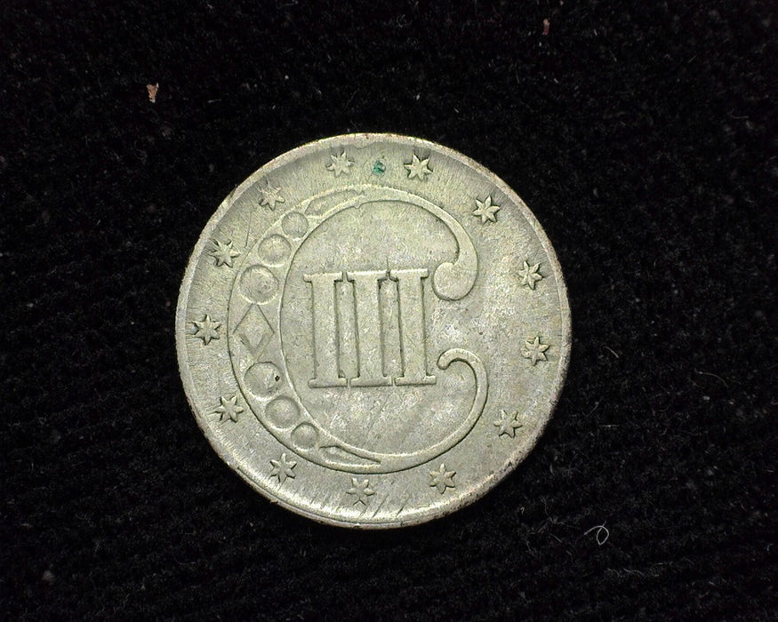 1852 Three Cent Silver F - US Coin