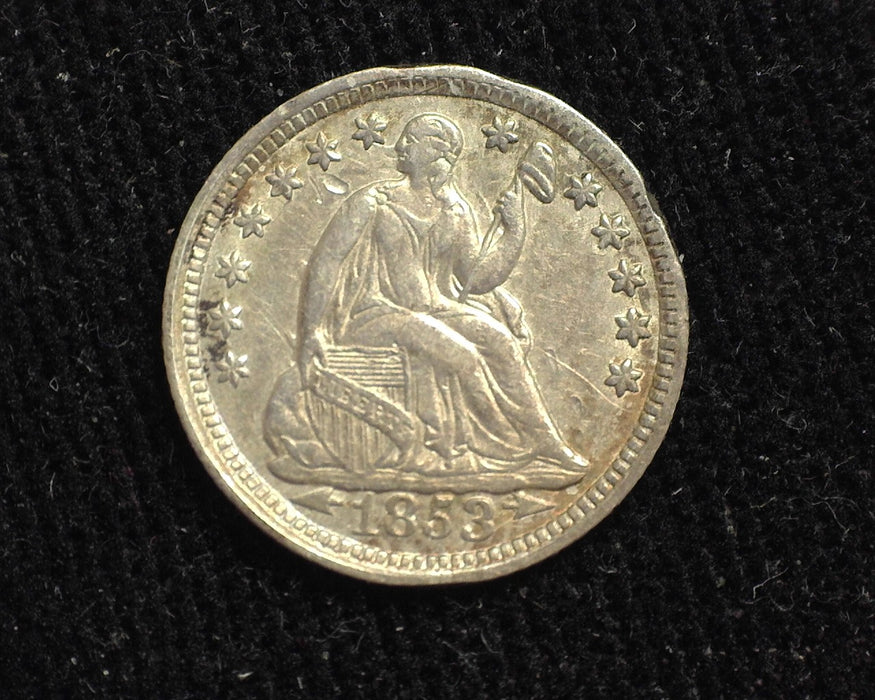 1853 Arrows Liberty Seated Half Dime XF -40 - US Coin