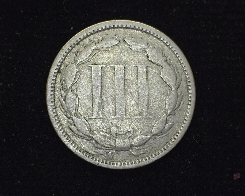 1875 Three Cent Nickel VG - US Coin