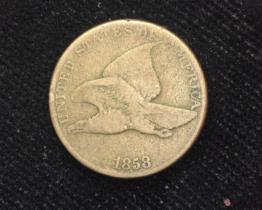 1858 Large letters Flying Eagle Penny/Cent VG - US Coin
